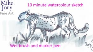 The Sunday Art Show - How to paint a cheetah in watercolour